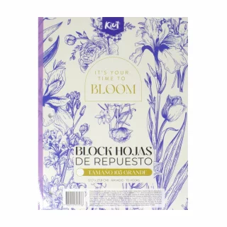 Block Repuesto Kiut Carta Cuadriculado Bloom
