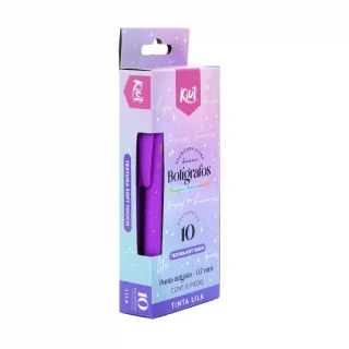 Boligrafos Kiut Morados X10 Und
