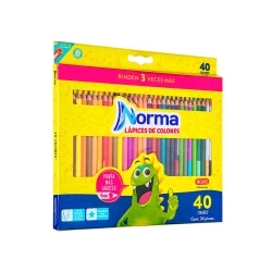 Caja de Colores Norma X40 Largos