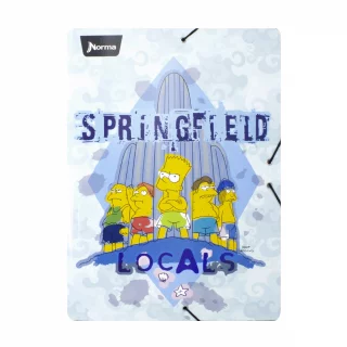 Carpeta Escolar Carton Los Simpsons - Springfield Locals