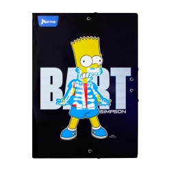 Carpeta Escolar Carton Simpsons  3 Bart