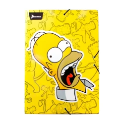 Carpeta Escolar Carton Simpsons  4 Homero Loco