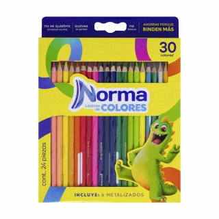 Colores Norma Largos Tradicionales X 30
