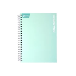 Cuaderno Argollado Durabook 105 Academico 160 Hojas 5 Materias Cuadriculado   3 Verde Menta