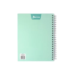 Cuaderno Argollado Durabook 105 Academico 160 Hojas 5 Materias Cuadriculado   3 Verde Menta