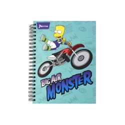 Cuaderno Argollado Durabook 105 The Simpsons 160 Hojas Cuadriculado    4 Monster
