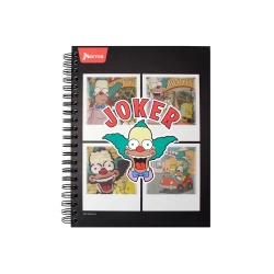 Cuaderno Argollado Durabook 105 The Simpsons 160 Hojas Cuadriculado    7 Joker