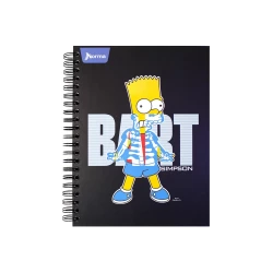 Cuaderno Argollado Durabook 105 The Simpsons 160 Hojas Mixto    1 Bart