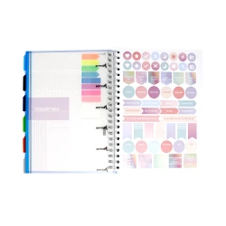 Cuaderno Argollado Durabook 95 Academico Femenino 175 Hojas 7 Materias Mixto   2 Verde Menta