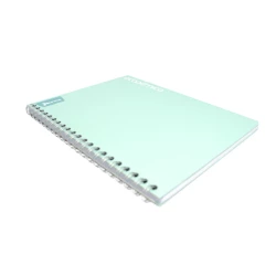 Cuaderno Argollado Durabook 95 Academico Femenino 175 Hojas 7 Materias Mixto   2 Verde Menta