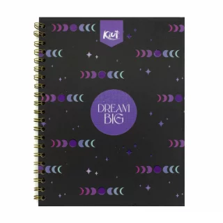 Cuaderno Argollado Durabook Grande Kiut 80 Hojas Cuadriculado  Dream Big