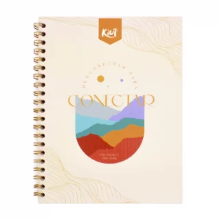 Cuaderno Argollado Durabook Grande Kiut 80 Hojas Linea Corriente  Conectar