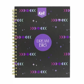 Cuaderno Argollado Durabook Kiut Grande 160 Hojas 5 Materias Cuadriculado  Dream Big
