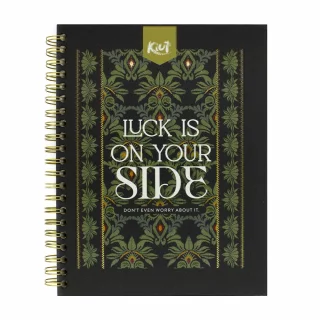 Cuaderno Argollado Durabook Kiut Grande 160 Hojas 5 Materias Cuadriculado  Luck Is On Your