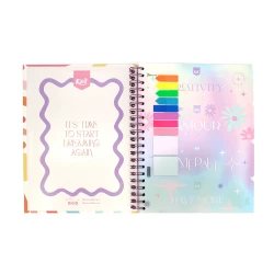 Cuaderno Argollado Durabook Kiut Grande 160 Hojas 5 Materias Cuadriculado Do It For Your Future