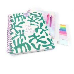 Cuaderno Argollado Durabook Kiut Grande 160 Hojas 5 Materias Cuadriculado You Are Infinite