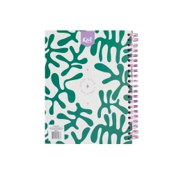Cuaderno Argollado Durabook Kiut Grande 160 Hojas 5 Materias Cuadriculado You Are Infinite