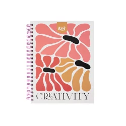 Cuaderno Argollado Durabook Kiut Grande 160 Hojas 5 Materias Mixto Creativity