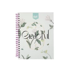 Cuaderno Argollado Durabook Kiut Grande 160 Hojas 5 Materias Mixto Grateful