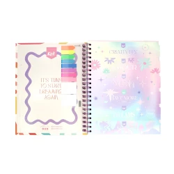 Cuaderno Argollado Durabook Kiut Grande 175 Hojas 7 Materias Cuadriculado You Are Infinite