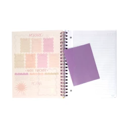 Cuaderno Argollado Durabook Kiut Grande 175 Hojas 7 Materias Mixto You Are Infinite