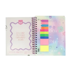 Cuaderno Argollado Durabook Kiut Mediano 160 Hojas 5 Materias Cuadriculado Do It For Your Future