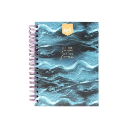 Cuaderno Argollado Durabook Kiut Mediano 160 Hojas 5 Materias Cuadriculado Let The Sea