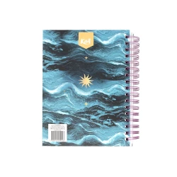 Cuaderno Argollado Durabook Kiut Mediano 160 Hojas 5 Materias Cuadriculado Let The Sea