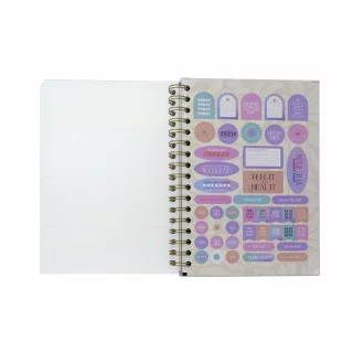 Cuaderno Argollado Durabook Kiut Mediano 160 Hojas 5 Materias Mixto  Feel It