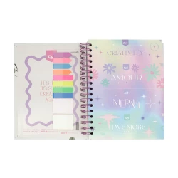Cuaderno Argollado Durabook Kiut Mediano 160 Hojas 5 Materias Mixto Creativity
