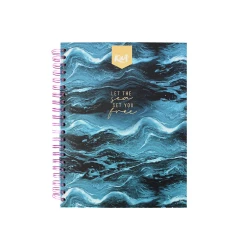 Cuaderno Argollado Durabook Kiut Mediano 175 Hojas 7 Materias Cuadriculado Let The Sea