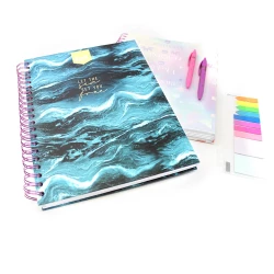 Cuaderno Argollado Durabook Kiut Mediano 175 Hojas 7 Materias Cuadriculado Let The Sea