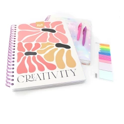 Cuaderno Argollado Durabook Kiut Mediano 175 Hojas 7 Materias Mixto Creativity