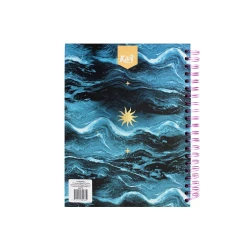 Cuaderno Argollado Durabook Kiut Mediano 175 Hojas 7 Materias Mixto Let The Sea