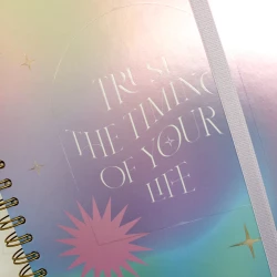 Cuaderno Argollado Durabook Platino Grande Kiut 175 Hojas 7 Materias Cuadriculado Trust The Timing