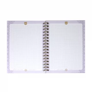 Cuaderno Argollado Durabook Platino Mediano Kiut 80 Hojas Cuadriculado  One Thing