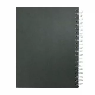 Cuaderno Argollado Tapa Dura  Grande  7 Materias Cuadriculado Norma Cuero  - Vivella Verde Vibes