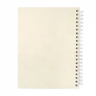 Cuaderno Argollado tapa dura  grande Multimateria 7M Cuadriculado Norma Cuero - Fiammin Beige