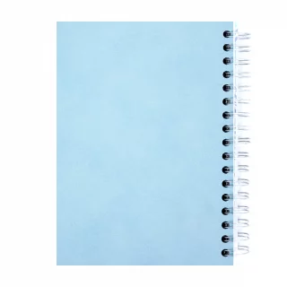 Cuaderno Argollado tapa dura  mediano Multimateria 7M Linea Corriente Norma Cuero - Fiammin Azul