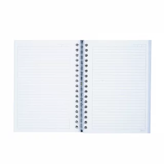Cuaderno Argollado tapa dura  mediano Multimateria 7M Linea Corriente Norma Cuero - Fiammin Azul