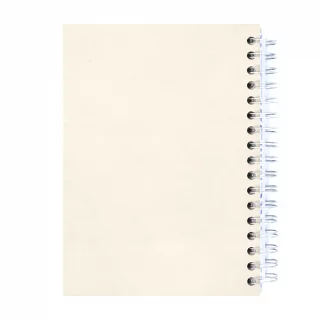 Cuaderno Argollado tapa dura  mediano Multimateria 7M Linea Corriente Norma Cuero - Fiammin Beige