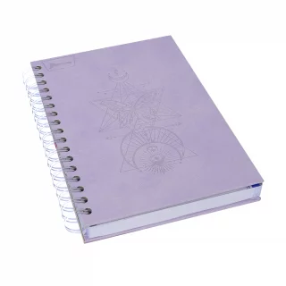 Cuaderno Argollado tapa dura  mediano Multimateria 7M Linea Corriente Norma Cuero - Fiammin Lila
