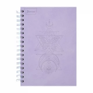 Cuaderno Argollado tapa dura  mediano Multimateria 7M Linea Corriente Norma Cuero - Fiammin Lila