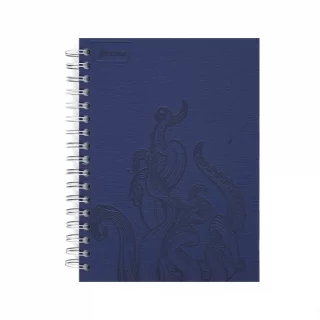 Cuaderno Argollado tapa dura mediano Multimateria 7M Linea Corriente Norma Cuero - Graffio Azul
