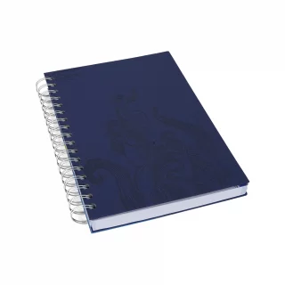 Cuaderno Argollado tapa dura  mediano Multimateria 7M Linea Corriente Norma Cuero - Graffio Azul