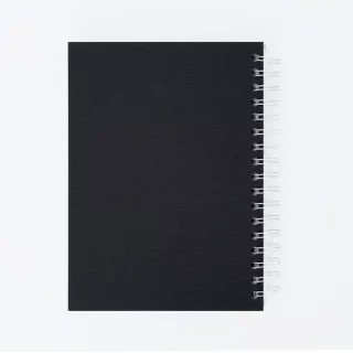 Cuaderno Argollado tapa dura  mediano Multimateria 7M Linea Corriente Norma Cuero - Graffio Negro