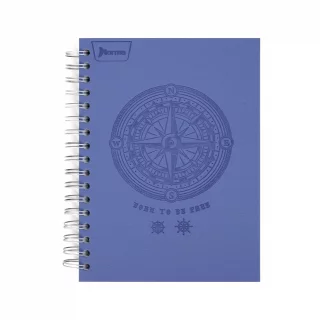 Cuaderno Argollado tapa dura  mediano Multimateria 7M Linea Corriente Norma Cuero - Majestic Azul