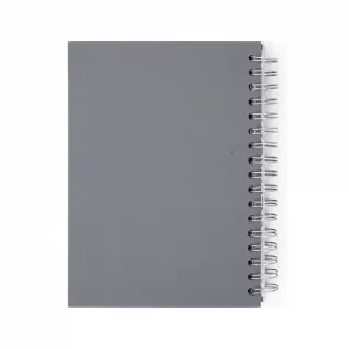 Cuaderno Argollado tapa dura  mediano Multimateria 7M Linea Corriente Norma Cuero - Majestic Gris