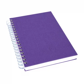 Cuaderno Argollado tapa dura  mediano Multimateria 7M Linea Corriente Norma Cuero - Majestic Morado