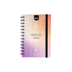 Cuaderno Argollado Tapa Dura Cuadrado 80 hojas Linea Corriente Kiut Diferenciado Bright